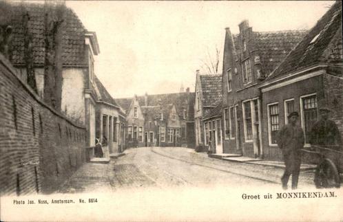 Monnikendam  Photo Jos Nuss Prachtkaart vóór 1906, Verzamelen, Ansichtkaarten | Nederland, Ongelopen, Noord-Holland, Voor 1920