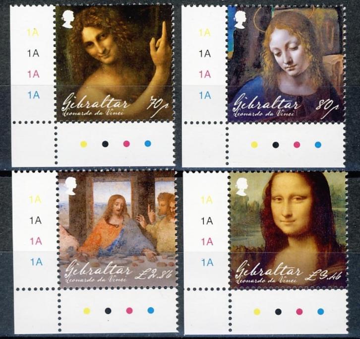 Gibraltar 1929/32 Da Vinci 2019 postfris, Postzegels en Munten, Postzegels | Europa | UK, Postfris, Ophalen of Verzenden
