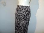 Irie Wash leopard print rok travel stof recht model M, Verzenden, Zo goed als nieuw, Knielengte, Grijs