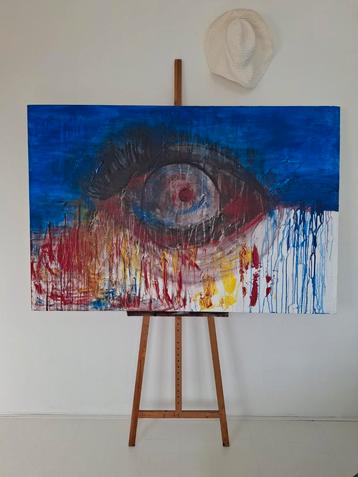 Schilderij "Huilend oog" 150x100cm beschikbaar voor biedingen