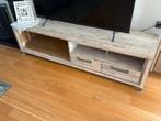 Houten TV Meubel met Opbergruimte, Ophalen, Gebruikt, 150 tot 200 cm, Eikenhout