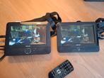 Akai ACVDS736T portable dvd/usb-speler met 2 lcd-displays, Gebruikt, Draagbaar, Ophalen of Verzenden, Overige merken