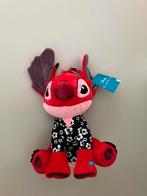 Disney rode Stitch knuffel nieuw lilo and stitch leroy met🎵, Ophalen of Verzenden, Nieuw, Overige typen