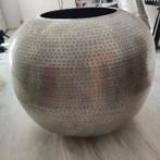 Grote stalen vaas/bloempot - 60cm breed, Huis en Inrichting, Woonaccessoires | Vazen, Ophalen, Overige materialen, Gebruikt, Overige kleuren