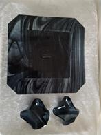 Bonbonnière met Theelichthouders Glas, Huis en Inrichting, Woonaccessoires | Schalen en Manden, Schaal, Vierkant, Ophalen of Verzenden