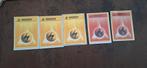 5x base set energy 3x Lightning en 2x Fire, Ophalen of Verzenden, Meerdere kaarten