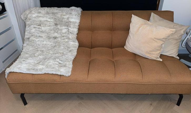 Te koop: slaapbank – zo goed als nieuw Thasos - Geweven stof, Huis en Inrichting, Slaapkamer | Slaapbanken, Zo goed als nieuw