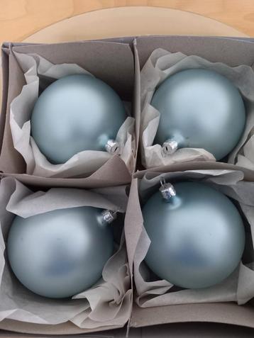 Kerstballen - Lichtblauw - Set van 4 beschikbaar voor biedingen