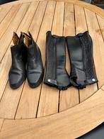 Lederen paardrijschoenen met lederen chaps! Mt 45, Ophalen of Verzenden, Zo goed als nieuw, Heren, Schoeisel