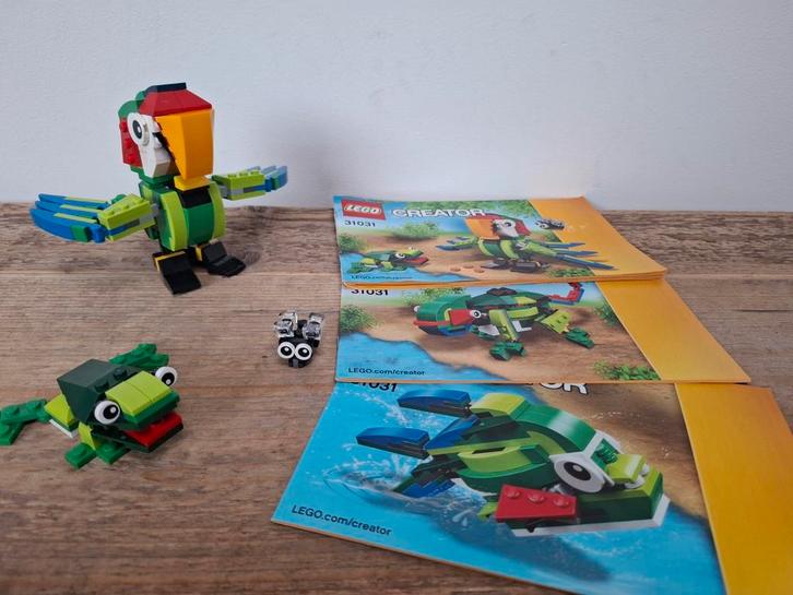 Lego Creator, Regenwoud dieren 31031, Kinderen en Baby's, Speelgoed | Duplo en Lego, Zo goed als nieuw, Lego, Complete set, Ophalen of Verzenden