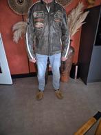 Grijze Nubuck leren jas maat 54/56 (4x XL), Ophalen of Verzenden