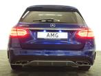 Mercedes-Benz C-Klasse Estate 43 AMG 410pk Night Ed Aut- Pan, Auto's, Mercedes-Benz, Gebruikt, Zwart, Blauw, 2996 cc