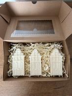 Handmade Soy Candle Set - 3 Dutch Houses, Christmas Gift, Ophalen of Verzenden, Zo goed als nieuw