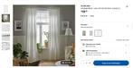 Witte gordijnen Ikea SILVERLÖNN, Huis en Inrichting, Stoffering | Gordijnen en Lamellen, 100 tot 150 cm, 200 cm of meer, Ophalen of Verzenden