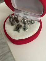 Mini Kerststal zilver? in juweliers hartvormig ring doosje, Diversen, Kerst, Ophalen, Zo goed als nieuw