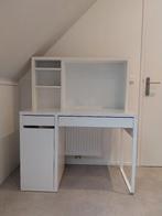 Nieuw wit bureau, Ikea Micke, in zeer nette staat, Huis en Inrichting, Bureaus, Ophalen, Zo goed als nieuw, Bureau