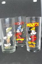 Drie Mickey glazen, Verzamelen, Nieuw, Mickey Mouse, Ophalen of Verzenden, Servies