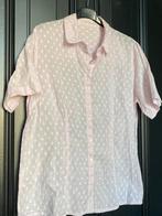 Lichtroze blouse met stippen en korte mouwen, Ophalen of Verzenden, Zo goed als nieuw, Maat 46/48 (XL) of groter, Roze