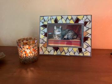 Fotolijst met glas mozaïek ingelegd 🖼️ beschikbaar voor biedingen