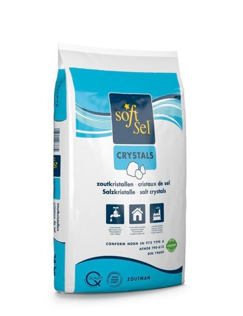 Waterontharder - Zoutkristallen - Onthardingszout 25KG, Witgoed en Apparatuur, Waterontharders, Nieuw, Waterontharder met zout