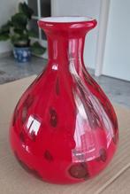 Glazen vaas rood, Antiek en Kunst, Ophalen of Verzenden