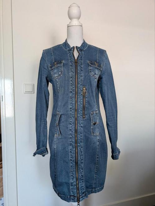 Denim damesjurk, maat L. Spijker jurk., Kleding | Dames, Jurken, Zo goed als nieuw, Maat 42/44 (L), Blauw, Boven de knie, Ophalen of Verzenden