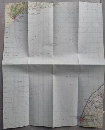 005W  / stafkaart Harlingen en West Terschelling uit 1932 beschikbaar voor biedingen