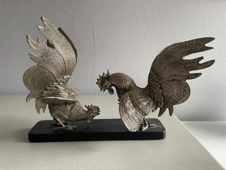 Kemphanen vogels, Antiek en Kunst, Antiek | Woonaccessoires, Ophalen of Verzenden