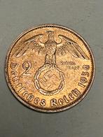 2 reichsmark munt 1938G Duitsland met mooie zilver patina., Verzenden