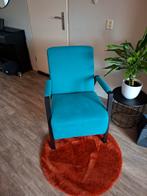 Blauwe fauteuil Trendhopper, Huis en Inrichting, Fauteuils, Ophalen, 75 tot 100 cm, Zo goed als nieuw, Metaal
