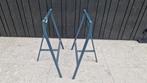 Ikea schragen tafelpoten donkergrijs, Ophalen, 50 tot 100 cm, Rond, 50 tot 100 cm