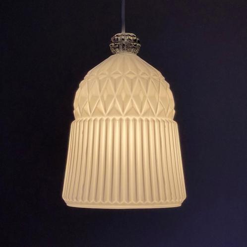 Scandinavisch design LAMP opaalglas melk glas retro vintage, Huis en Inrichting, Lampen | Hanglampen, Gebruikt, Minder dan 50 cm