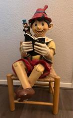 Pinokkio pop op rieten stoeltje, Ophalen of Verzenden, Gebruikt