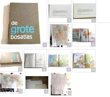 1971 De grote Bosatlas met Kaarten Vintage Antiek Retro boek beschikbaar voor biedingen