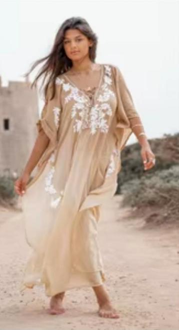 Ibzmode boho Ibiza Kaftan nieuw taupe sand  One size  beschikbaar voor biedingen