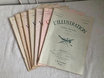 7 Antieke Franse tijdschriften L'ILLUSTRATION / 1914 t/m 18 beschikbaar voor biedingen