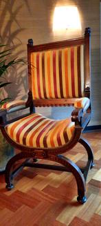 Antieke dagobert stoel in perfecte staat, Antiek en Kunst, Ophalen of Verzenden