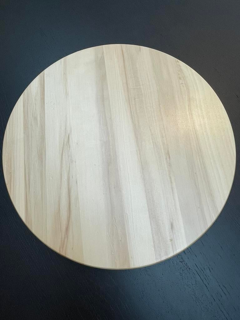 Houten dienblad draaiplateau op voet, Huis en Inrichting, Ophalen of Verzenden, Zo goed als nieuw, Rechthoekig, Hout