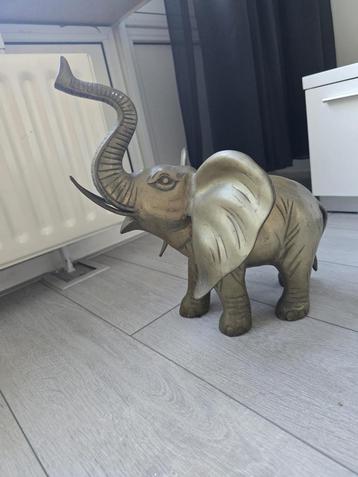 Grote Messing Olifant - 42cm beschikbaar voor biedingen
