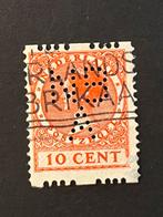 NBA 1 perfin perforatie op R10, Postzegels en Munten, Postzegels | Nederland, Ophalen of Verzenden