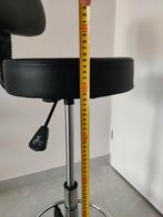 draaikruk met rugleuning - Zithoogte verstelbaar 64 - 85 cm, Huis en Inrichting, Barkrukken, Ophalen, Zo goed als nieuw, 60 tot 90 cm