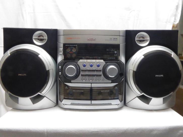 Philips FW-C330 | mini hifi system | afstandsbediening, Audio, Tv en Foto, Stereo-sets, Gebruikt, Cassettedeck, Cd-speler, Tuner of Radio