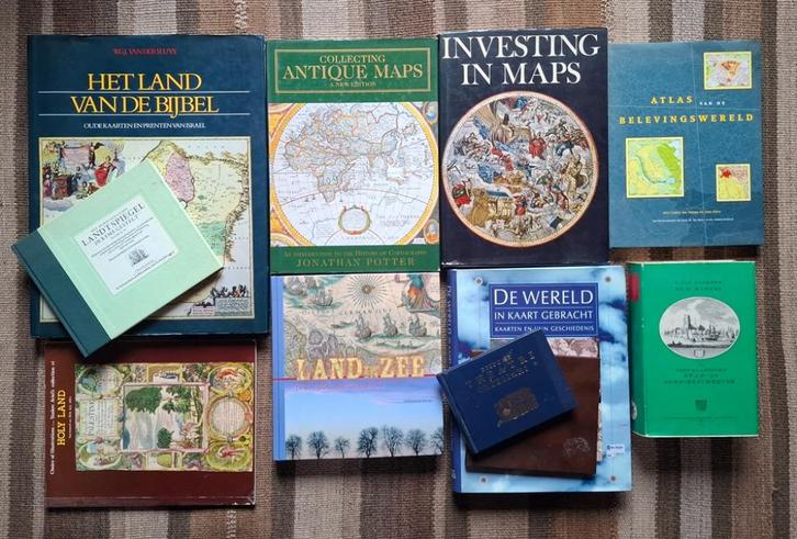 Collectie boeken historische cartografie + facsimile, Boeken, Atlassen en Landkaarten, Gelezen, Landkaart, Overige gebieden, 1800 tot 2000