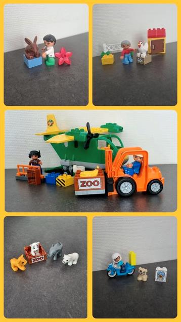 Lego Duplo Sets - Vliegtuig, Dierenarts, Dierentuin beschikbaar voor biedingen