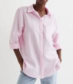 H&M overhemd blouse overhemdblouse roze gestreept maat M, Kleding | Dames, Blouses en Tunieken, Maat 38/40 (M), H&M, Nieuw, Ophalen of Verzenden