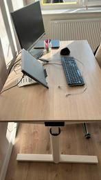 Gispen slingerbureau eiken 120x80 nieuwstaat, Huis en Inrichting, Bureaus, Ophalen, Nieuw