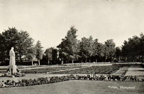 Putten, Monument - gezicht op achterzijde - gelopen, Verzamelen, Ansichtkaarten | Nederland, Gelopen, Gelderland, 1920 tot 1940