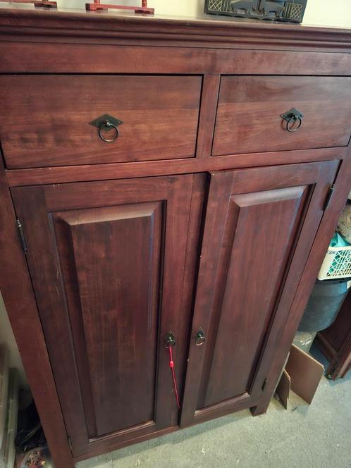 koloniaal kast, Huis en Inrichting, Kasten | Computermeubels, Gebruikt, 70 tot 120 cm, Ophalen