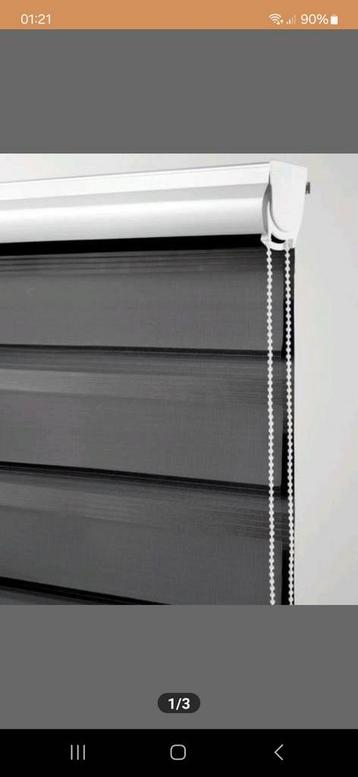 Rolgordijn duo Alsten JYSK 120x180 grijs/zwart 5x zgan beschikbaar voor biedingen