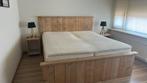 Steigerhout bed extra lang, Huis en Inrichting, Slaapkamer | Bedden, Ophalen, Tweepersoons, Zo goed als nieuw, Overige maten